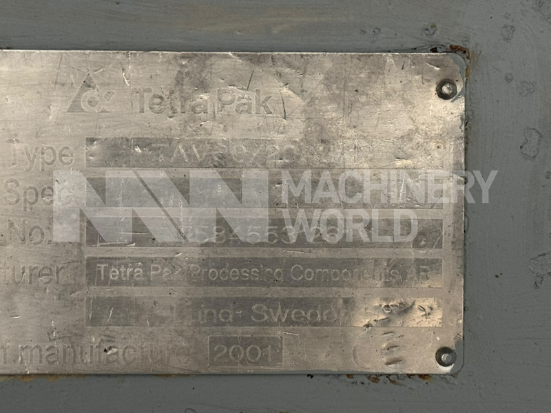 15,000 LPH Tetra Pak Tetra Alex 30 (200 Bar) High Pressure Homogeniser - Image 8