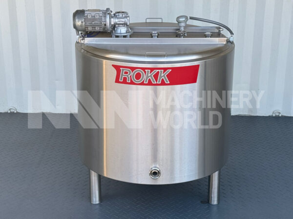 300 Ltr ROKK Jacketed Ageing Tank with Slow Speed Mixer (Year 2017)