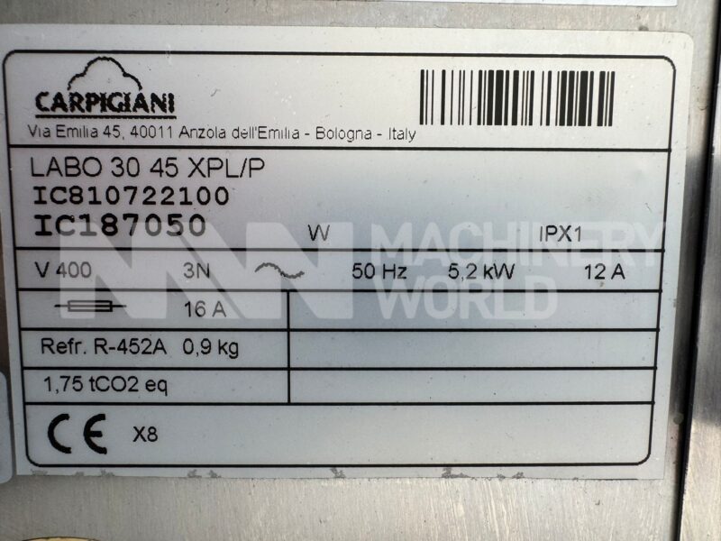 Carpigiani Labo 30 45 XPL/P Ice Cream Batch Freezer (Year 2022) - Image 7