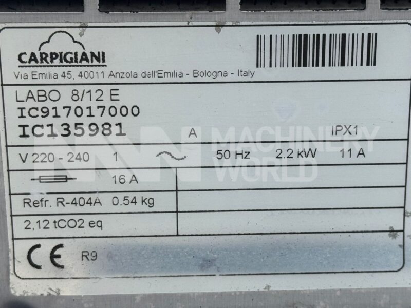 Carpigiani Labo 8/12 E Ice Cream Batch Freezer (Year 2017) - Image 7
