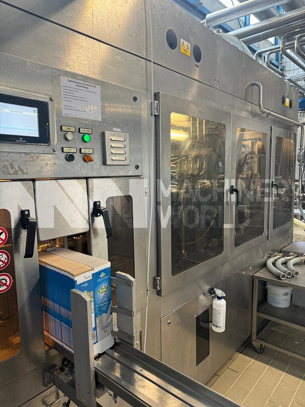 250ml to 1 Litre Galdi RG50 Automatic Gable Top ESL Carton Filling Machine with Crate Loader - Image 2