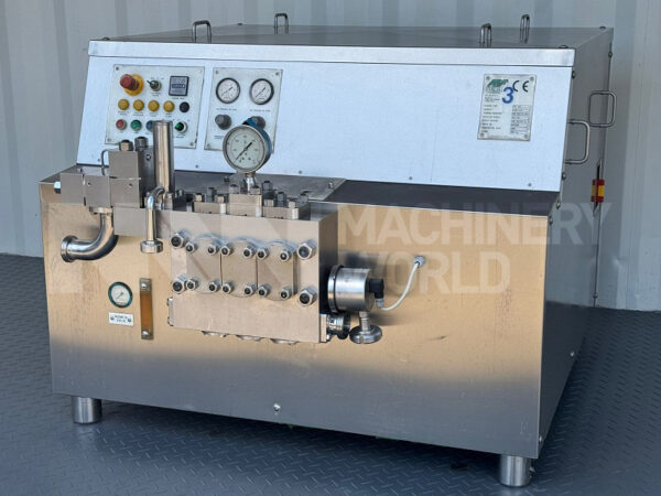 3,000 LPH FBF Italia Type FBF018 (200 Bar)  High Pressure Homogeniser (Year 2006)