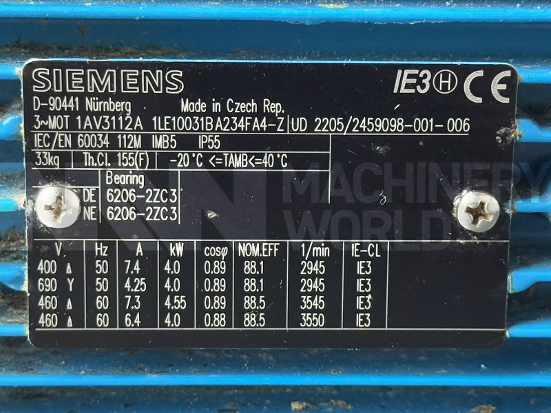 4kw Silverson FMX25 UHS-HV Ultra High Shear High Viscosity Inline High Shear Mixer (Year 2022) - Image 10