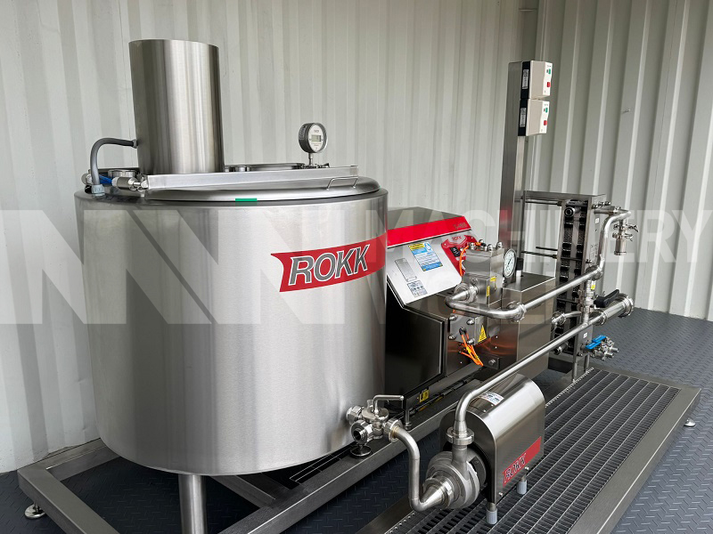 300 LPH ROKK Universal Mini Mixing Plant with 250 Bar Homogeniser, Jacketed Mix Tank & Heat Exchanger - BRAND NEW - Image 4