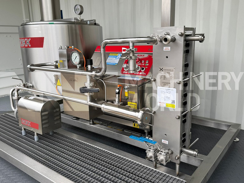 300 LPH ROKK Universal Mini Mixing Plant with 250 Bar Homogeniser, Jacketed Mix Tank & Heat Exchanger - BRAND NEW - Image 5