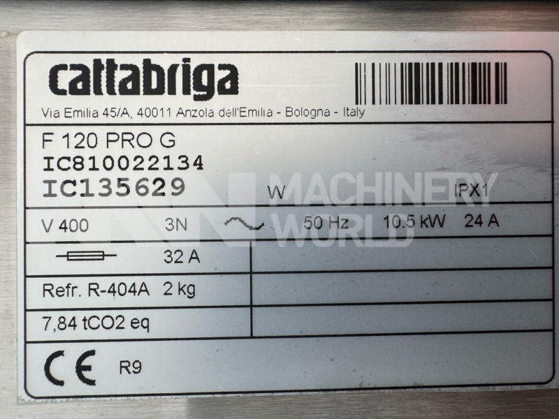 Cattabriga F120G Ice Cream Batch Freezer (Year 2017) - Image 6