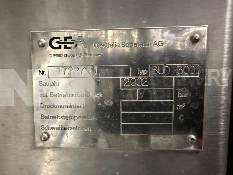 3,000kg per hour GEA Westfalia BUD3000 Continuous Butter Churn Plant with Ecopack 250gm Butter Portion Packer - Image 19