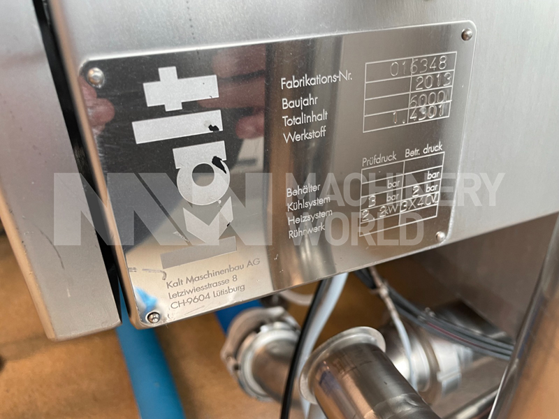 Kalt KFO Open Style Cheese Vat - 6.000 Litre (Year 2013) - Image 6