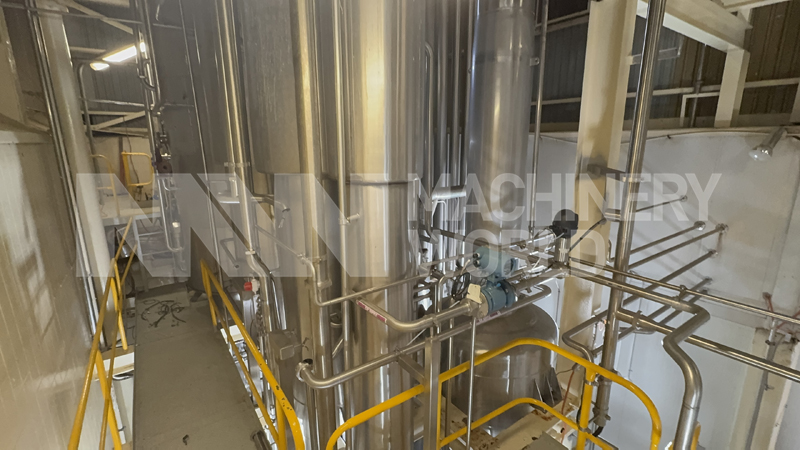 18,200kg per hour (18,744 LPH) Wiegand 4-Effect TVR Evaporator Concentrator Plant with Finisher - Image 4