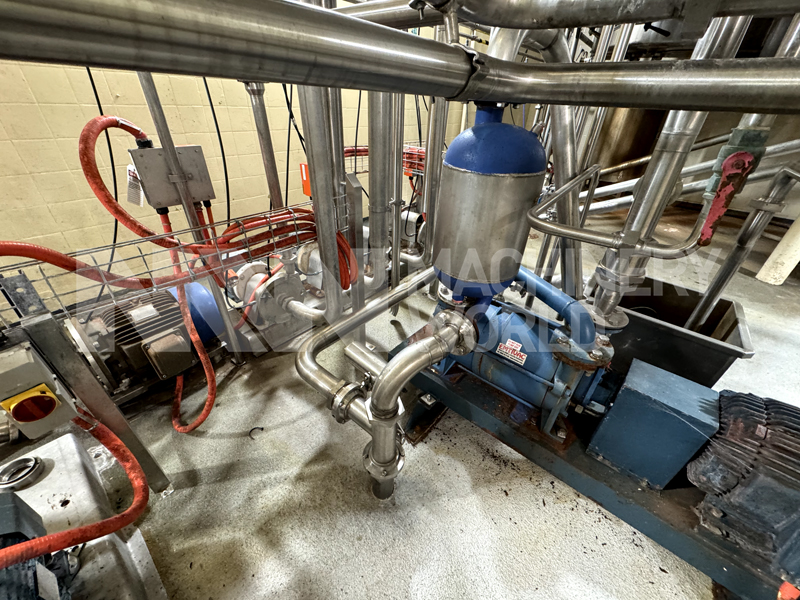 18,200kg per hour (18,744 LPH) Wiegand 4-Effect TVR Evaporator Concentrator Plant with Finisher - Image 8