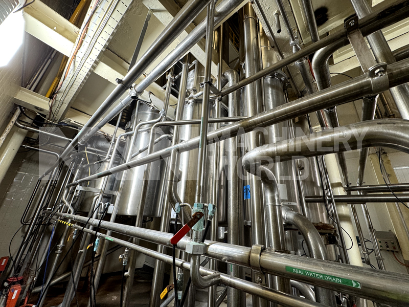 18,200kg per hour (18,744 LPH) Wiegand 4-Effect TVR Evaporator Concentrator Plant with Finisher - Image 12
