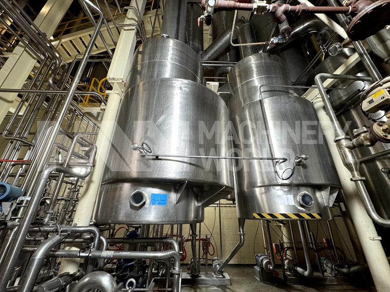 18,200kg per hour (18,744 LPH) Wiegand 4-Effect TVR Evaporator Concentrator Plant with Finisher - Image 3