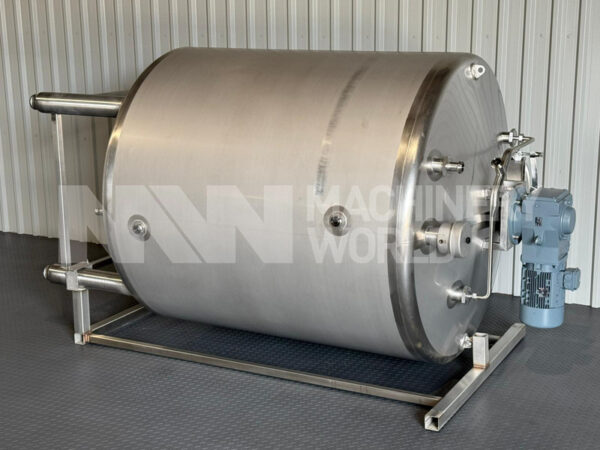 5,000 Ltr 316 Grade Stainless Steel Jacketed Tank with Full Sweep Gate Mixer - Year 2025 (Never Used)