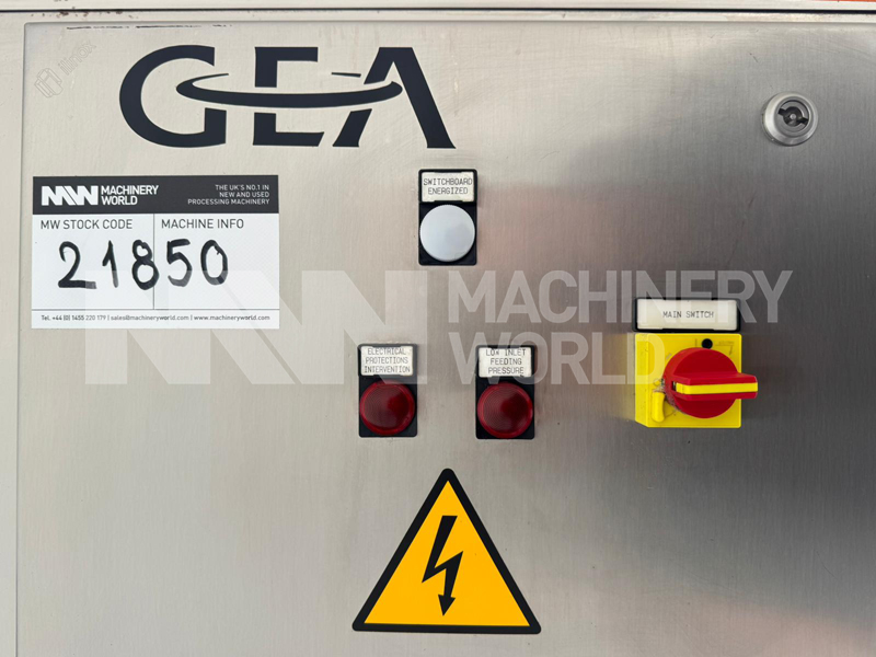 600 LPH GEA Niro Soavi ONE 7TS (210 Bar) High Pressure Homogeniser (Year 2014) - Image 7