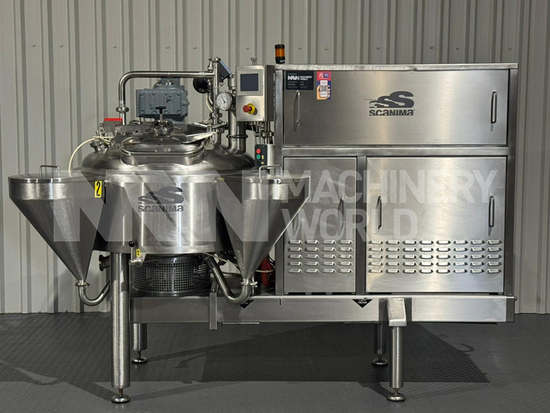 200 Ltr Scanima SRB200 Jacketed Vacuum Rated Universal High Shear Mixer with Direct Steam Injection - Image 2