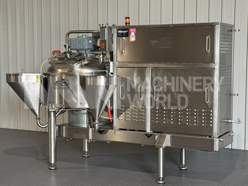 200 Ltr Scanima SRB200 Jacketed Vacuum Rated Universal High Shear Mixer with Direct Steam Injection - Image 3