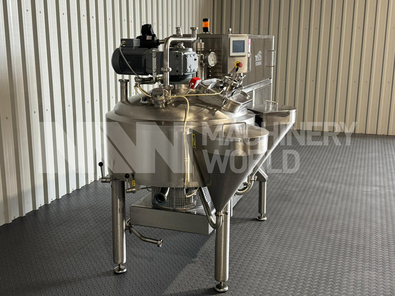 200 Ltr Scanima SRB200 Jacketed Vacuum Rated Universal High Shear Mixer with Direct Steam Injection - Image 4