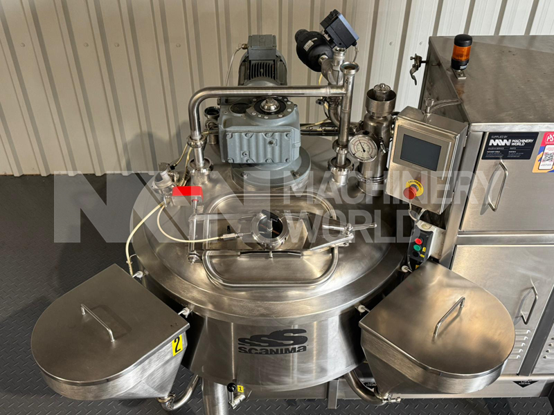 200 Ltr Scanima SRB200 Jacketed Vacuum Rated Universal High Shear Mixer with Direct Steam Injection - Image 5