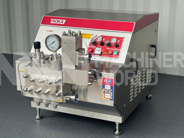 600 LPH ROKK 3-Series (200 Bar) High Pressure Homogeniser (Year 2019)