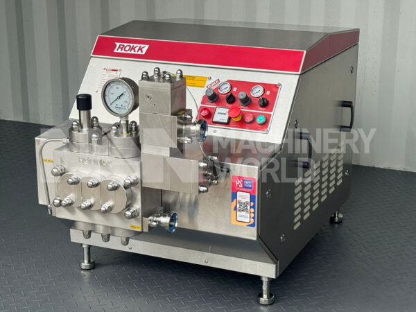 600 LPH ROKK 3-Series (200 Bar) High Pressure Homogeniser (Year 2019)