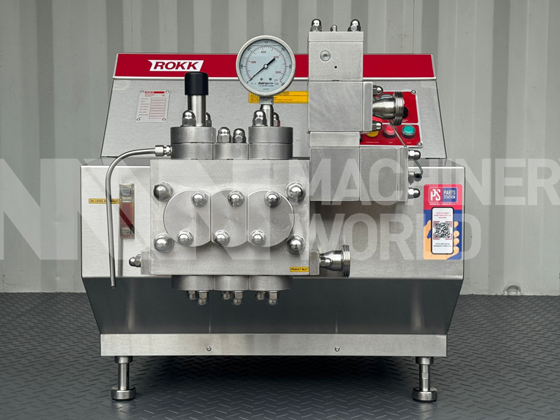 600 LPH ROKK 3-Series (200 Bar) High Pressure Homogeniser (Year 2019) - Image 3
