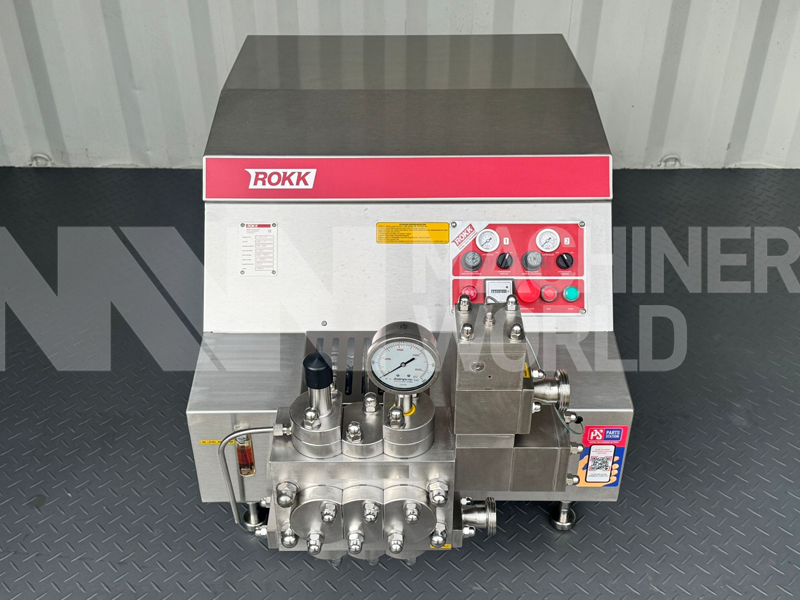 600 LPH ROKK 3-Series (200 Bar) High Pressure Homogeniser (Year 2019) - Image 4