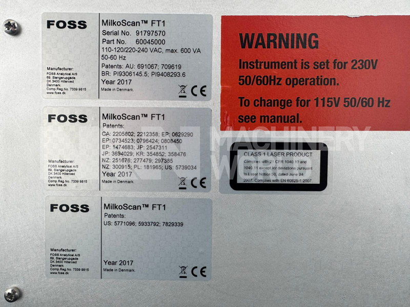 Foss MilkoScan FT1 Milk Dairy Products Analyser (Year 2017) - Image 8