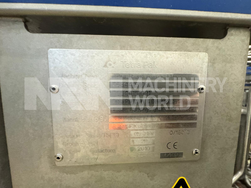 6,000 LPH to 12,000 LPH Tetra Pak Tetra Therm Aseptic UHT ESL Process Plant with Homogeniser (Year 2010) - Image 29