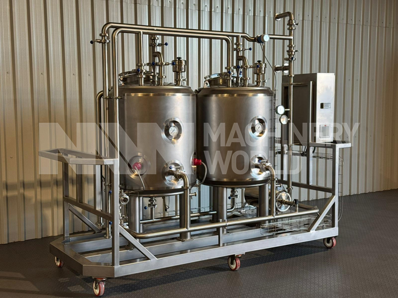 Endulus Krom 2-Tank (500L) Single Channel Electrically Heated Mobile CIP System Plant - Year 2025 (Brand New) - Image 3