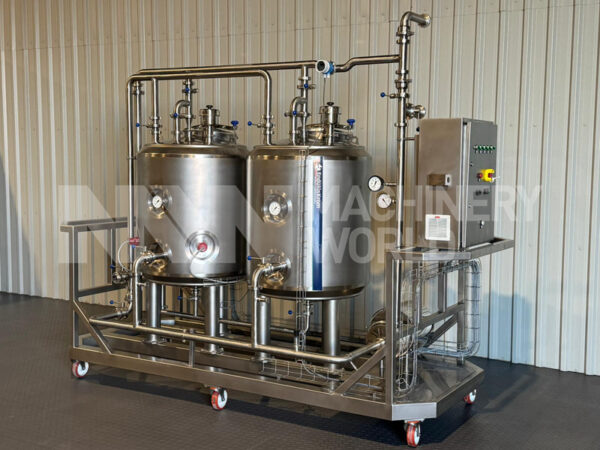 Endulus Krom 2-Tank (500L) Single Channel Electrically Heated Mobile CIP System Plant - Year 2025 (Brand New)