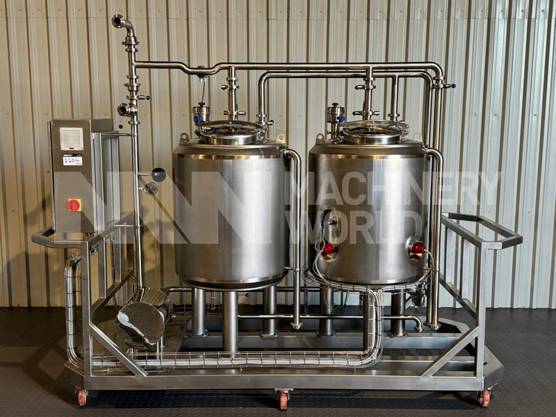 Endulus Krom 2-Tank (500L) Single Channel Electrically Heated Mobile CIP System Plant - Year 2025 (Brand New) - Image 8