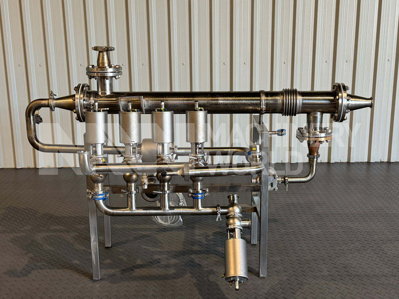 Tubular Shell-in-Tube Heat Exchanger with Alfa Laval Unique SSV Valves and Endress & Hauser Promag 50 Flowmeter - Image 2