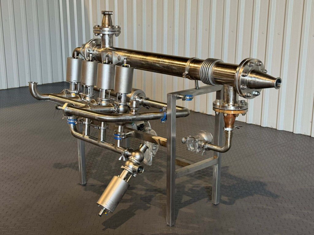 Tubular Shell-in-Tube Heat Exchanger with Alfa Laval Unique SSV Valves and Endress & Hauser Promag 50 Flowmeter - Image 3