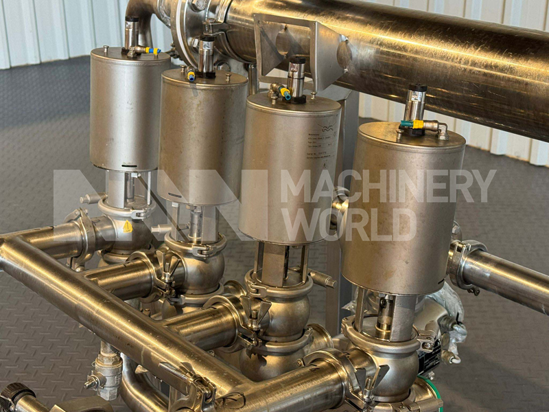 Tubular Shell-in-Tube Heat Exchanger with Alfa Laval Unique SSV Valves and Endress & Hauser Promag 50 Flowmeter - Image 4