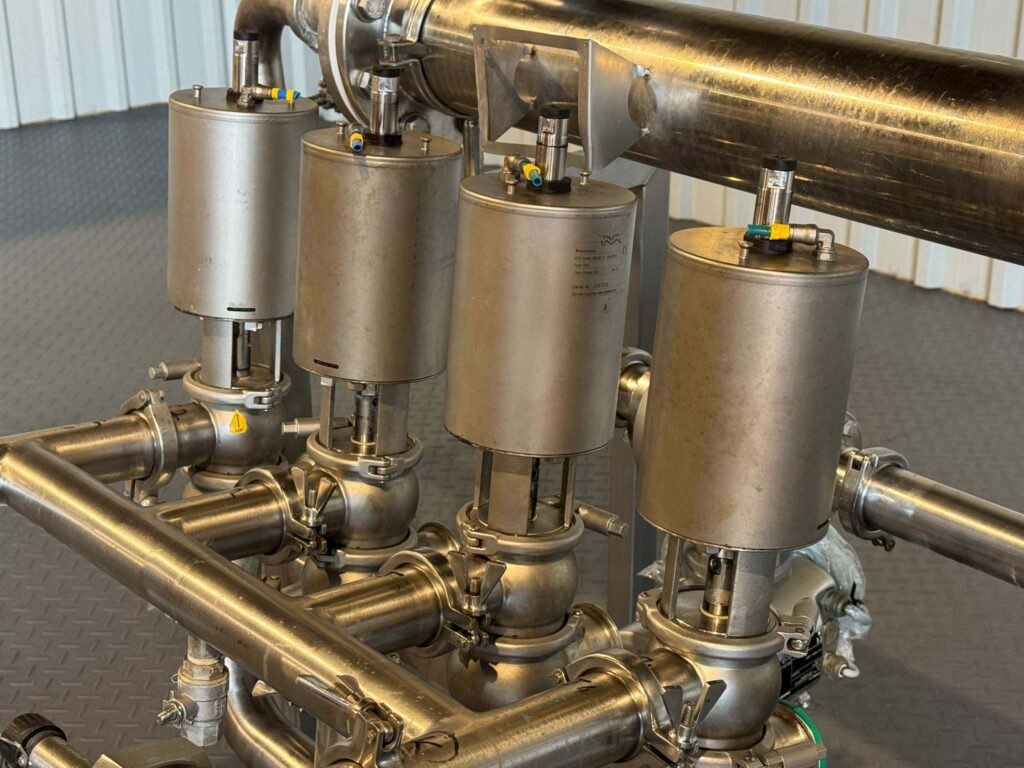 Tubular Shell-in-Tube Heat Exchanger with Alfa Laval Unique SSV Valves and Endress & Hauser Promag 50 Flowmeter - Image 4