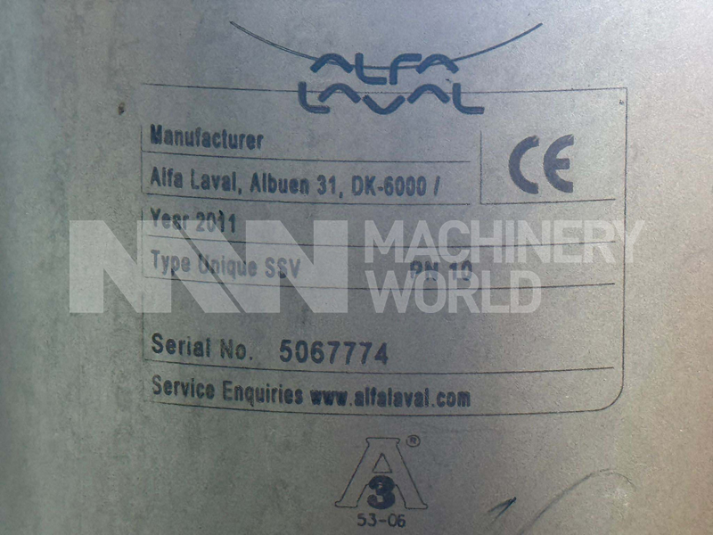 Tubular Shell-in-Tube Heat Exchanger with Alfa Laval Unique SSV Valves and Endress & Hauser Promag 50 Flowmeter - Image 5