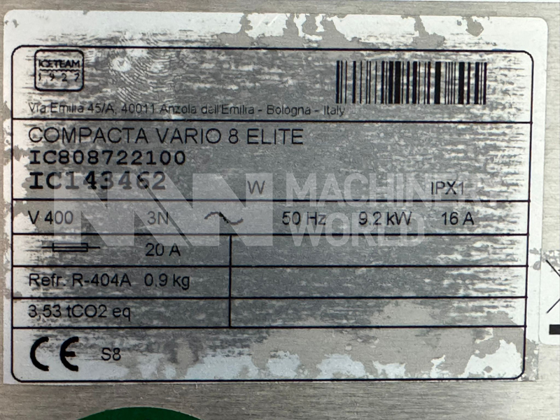 Compacta Vario 8 Elite Ice Cream Combo Machine (Year 2018) - Image 7