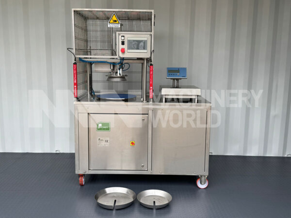 Used Facchinetti LPR01 Round Cheese Portion Cutting Machine (Year 2016)