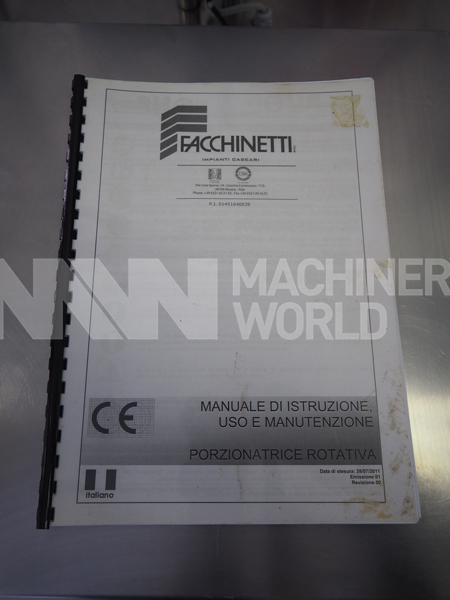 Used Facchinetti LPR01 Round Cheese Portion Cutting Machine (Year 2016) - Image 13
