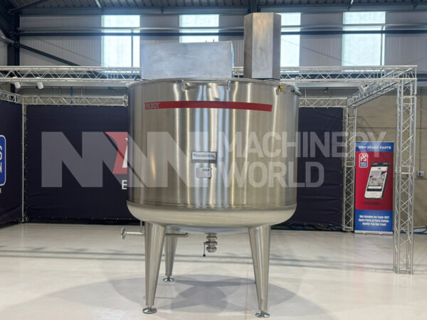3,760L 316 Grade Stainless Steel Jacketed Tank with Scraped Surface Mixer and 30kw High Shear Mixer (BRAND NEW - YEAR 2026)