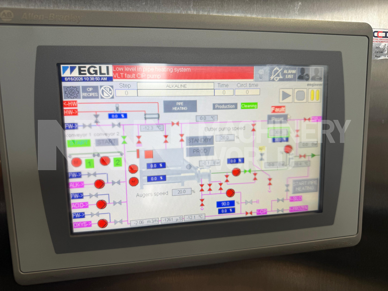 2,000kg per Hour Egli Butter Blending System with SPX Inline High Shear Mixer, Waukesha Butter Pump & PLC Controls (Year 2021) - Image 2