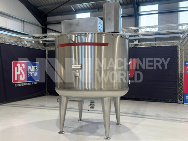 3,760L 316 Grade Stainless Steel Jacketed Tank with Scraped Surface Mixer and 30kw High Shear Mixer (BRAND NEW - YEAR 2026)
