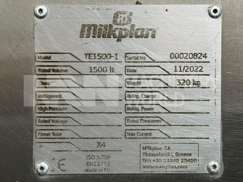 1,500 Litre Milkplan Horizontal Milk & Liquid Tank on Trailer with Pump, Flowmeter & CIP Cleaning System (Year 2022) - Image 12