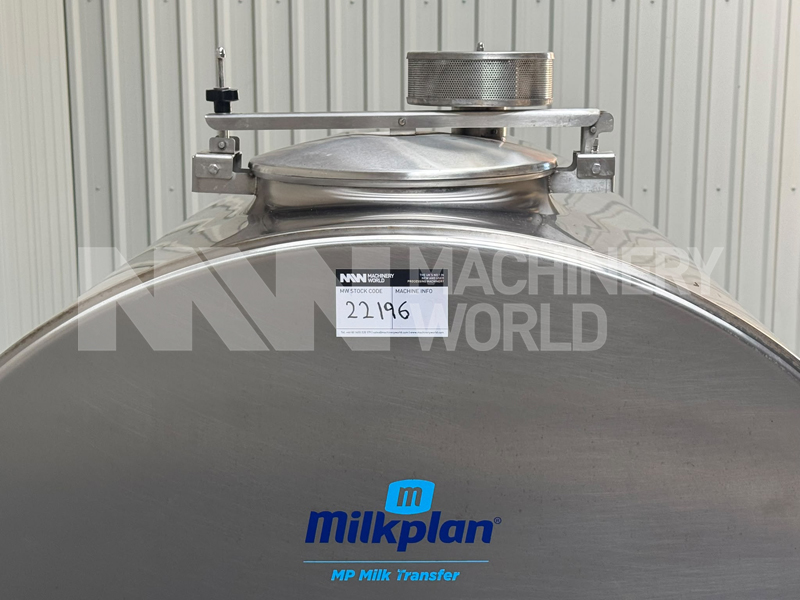 1,500 Litre Milkplan Horizontal Milk & Liquid Tank on Trailer with Pump, Flowmeter & CIP Cleaning System (Year 2022) - Image 4
