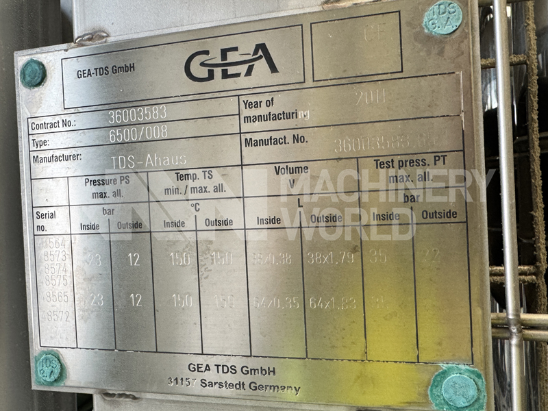 Up to 800 LPH GEA Pilot UHT Processing Plant System with GEA Niro Aseptic Homogeniser & CIP - Image 23