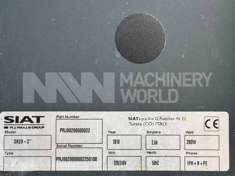 SIAT SK20 Semi-Automatic Case Sealer Carton Box Taping Machine (Year 2018) - Image 7