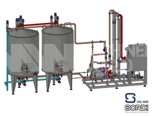 30,000 LPH Sordi 2-Tank (3000L) & 1-Channel Automatic CIP System Plant (Year 2023 - NEVER USED)