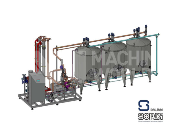 30,000 LPH & 10,000 LPH Sordi 3-Tank (2000L) & 2-Channel Automatic CIP System Plant (Year 2022 - NEVER USED)