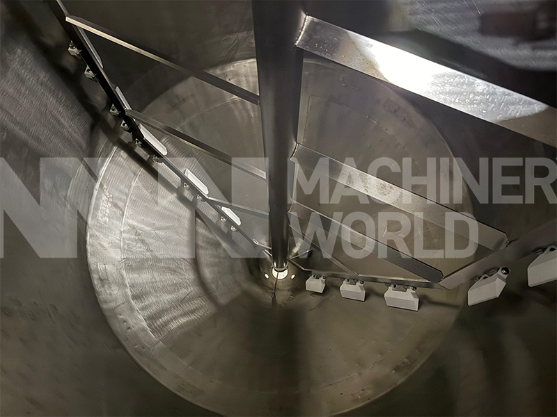 2,500 Ltr Sordi 316 Grade Stainless Steel Jacketed Tank with Sharp Conical Bottom and Scraped Surface Mixer (Year 2022 - NEVER USED) - Image 3