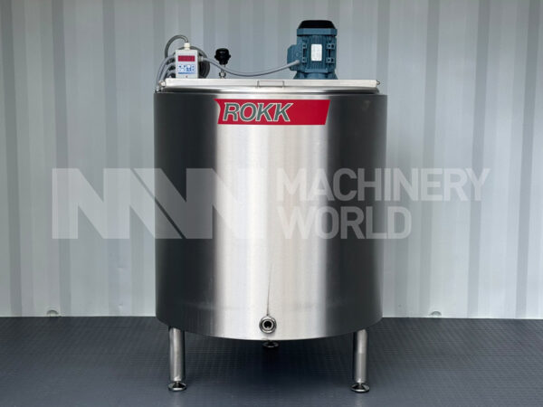 600 Ltr ROKK Jacketed Pasteurisation Tank with High Speed Mixer